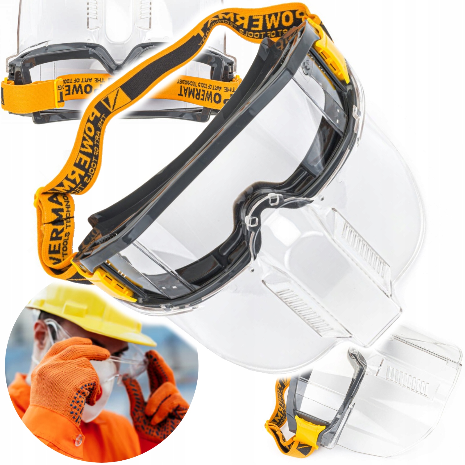 Ochranné brýle s maskou PM-OG-OG4 POWERMAT