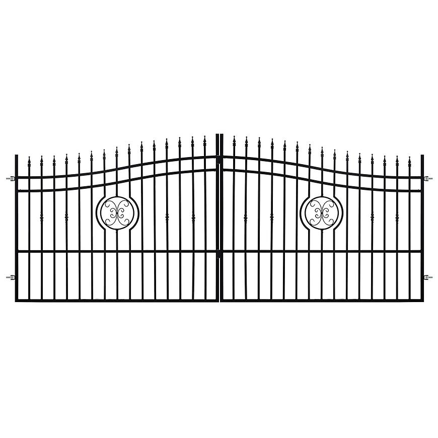 BRÁNA DVOUKŘÍDLÁ AGAT 140-160 X 400 CM Baumax