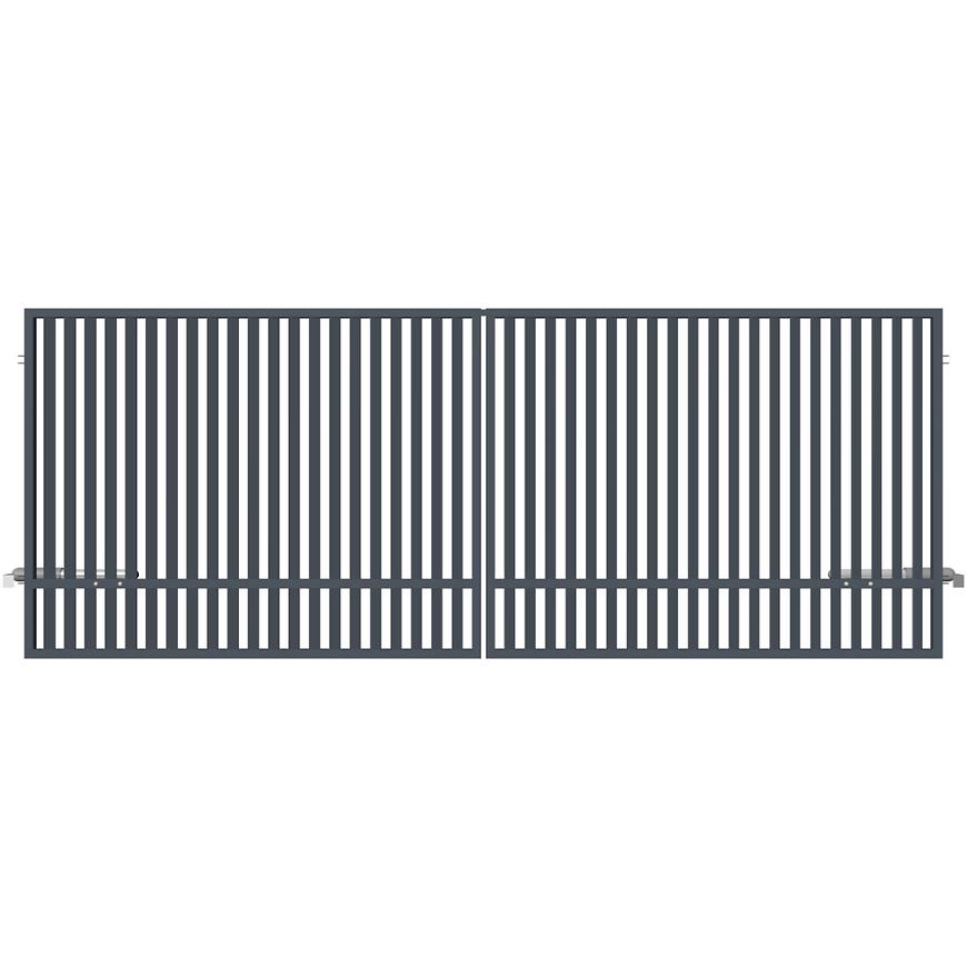 BRÁNA DVOUKŘÍDLÁ AGAT S POHONEM 150 X 400 CM POLARGOS