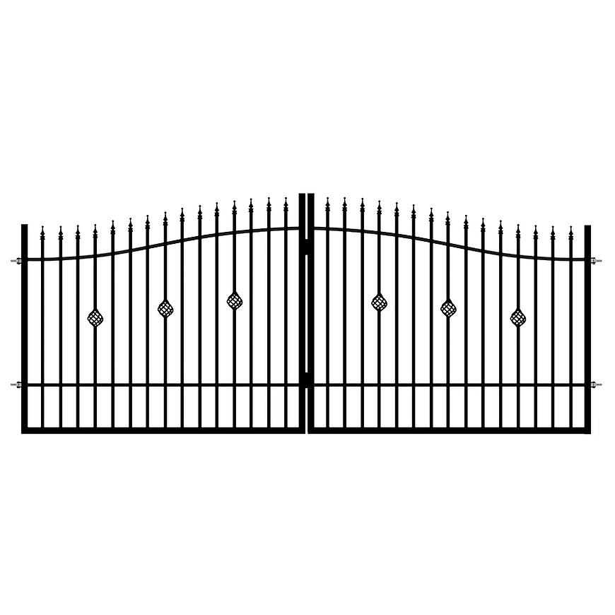 BRÁNA DVOUKŘÍDLÁ MARIKA 130-150 X 400 CM Baumax