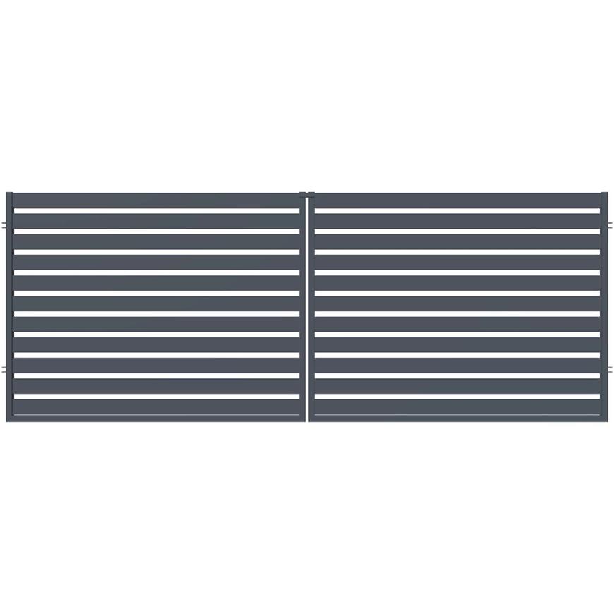 BRÁNA DVOUKŘÍDLÁ SZAFIR 150 X 400 CM POLARGOS