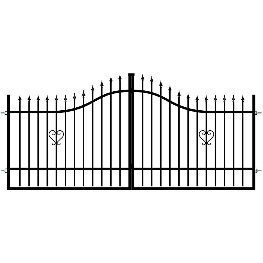 BRÁNA DVOUKŘÍDLÁ TOPAZ 130-160 X 350 CM Polbram