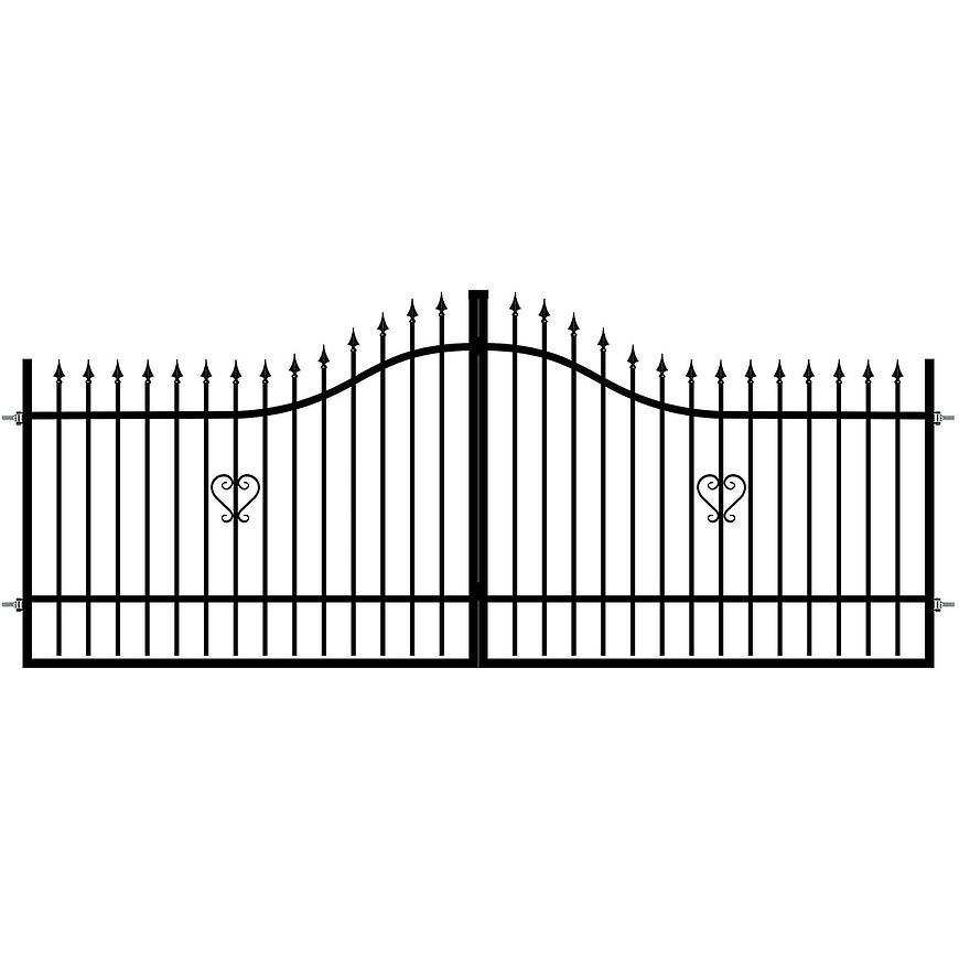 BRÁNA DVOUKŘÍDLÁ TOPAZ 130-160 X 400 CM Baumax