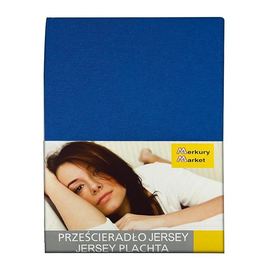 Jersey prostěradlo s napínací gumou 140x200 tmavě modré b.29 Baumax