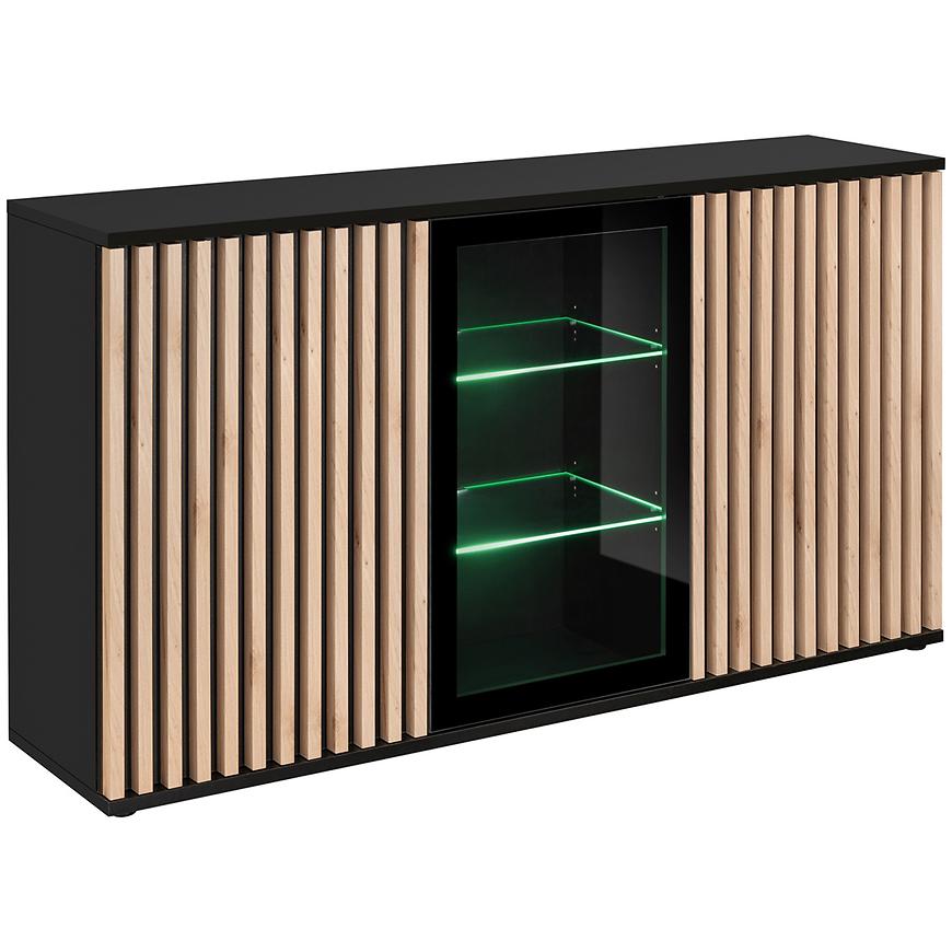 Komoda Cameron ZHJ CM SB černá/hickory jackson Baumax