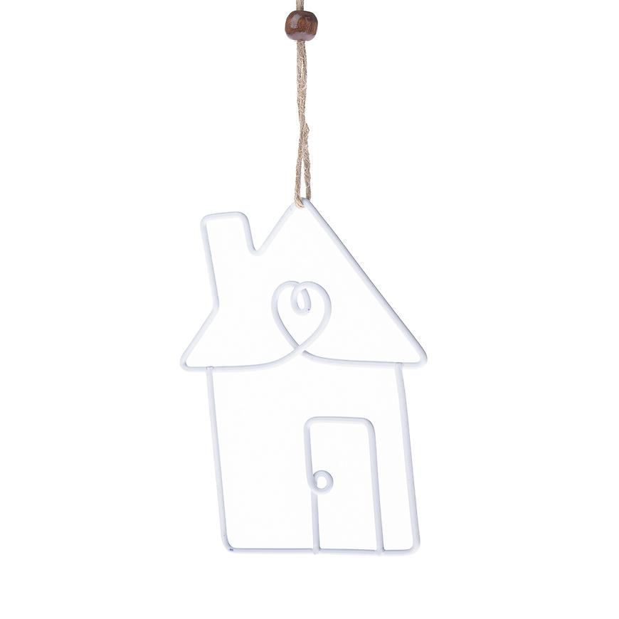 Kovový závěsný dům 8.5x12 cm