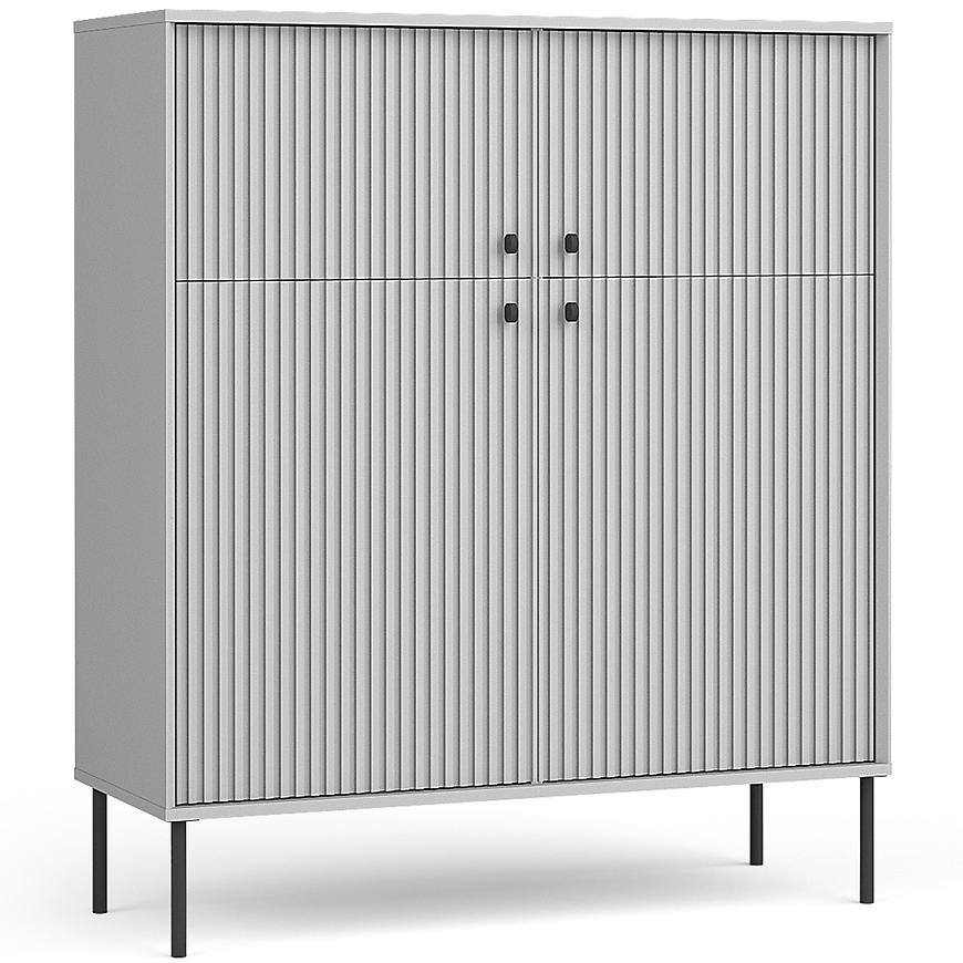 Kredenc Iris 4D 10B šedá Baumax