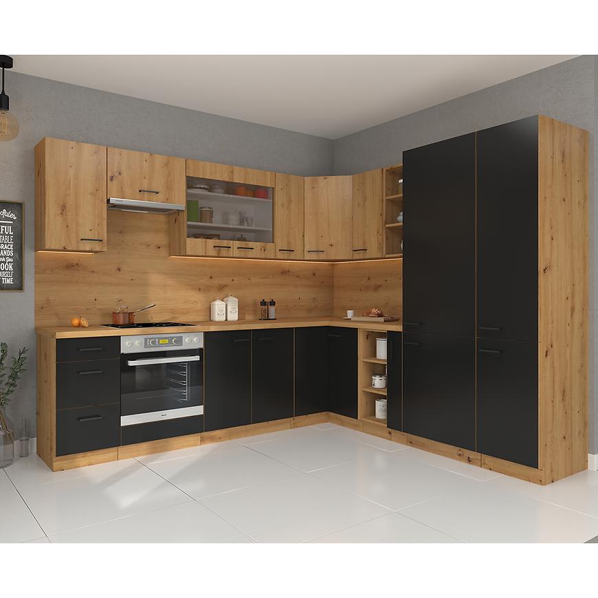 Kuchyně Modena černá/artisan 270x235 cm Baumax