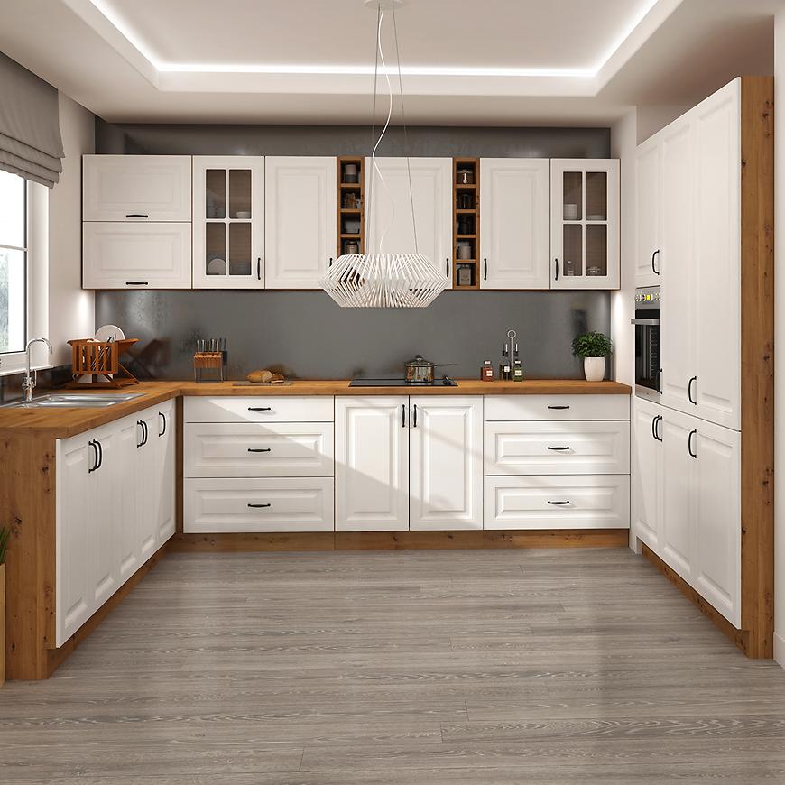 Kuchyně Stilo bílá/artisan 265x300x180 cm Baumax