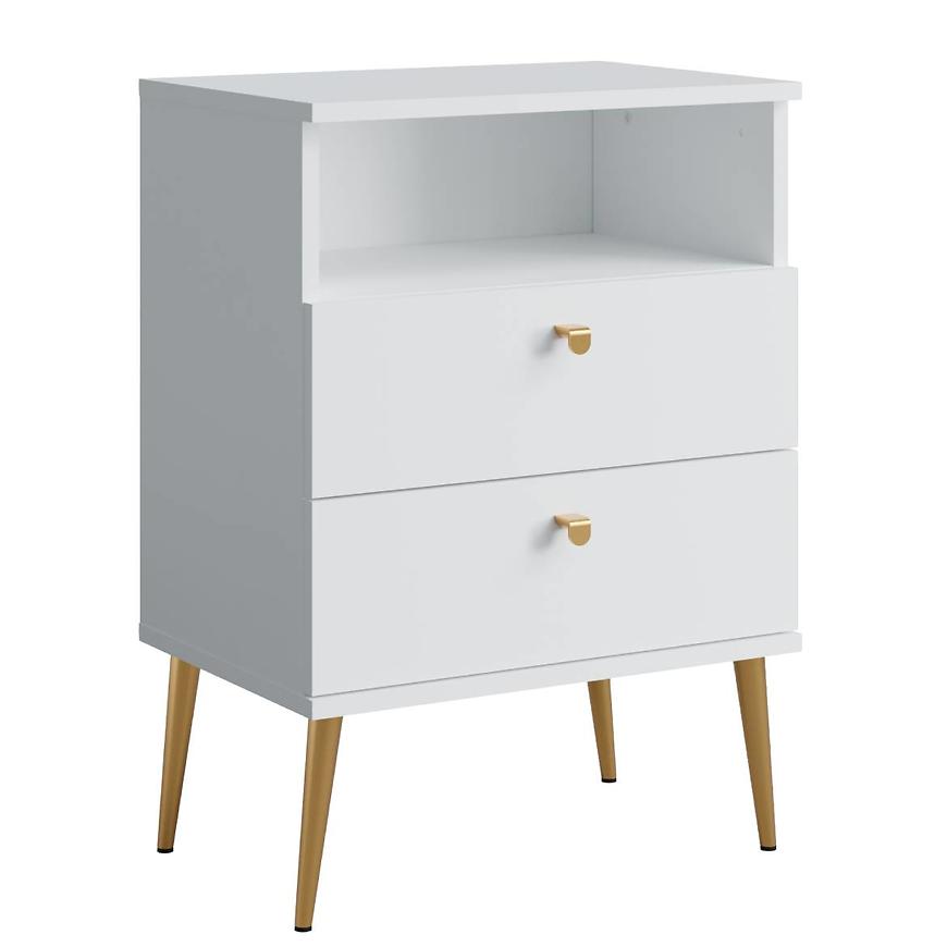 Noční Stolek High 2D bílá Baumax