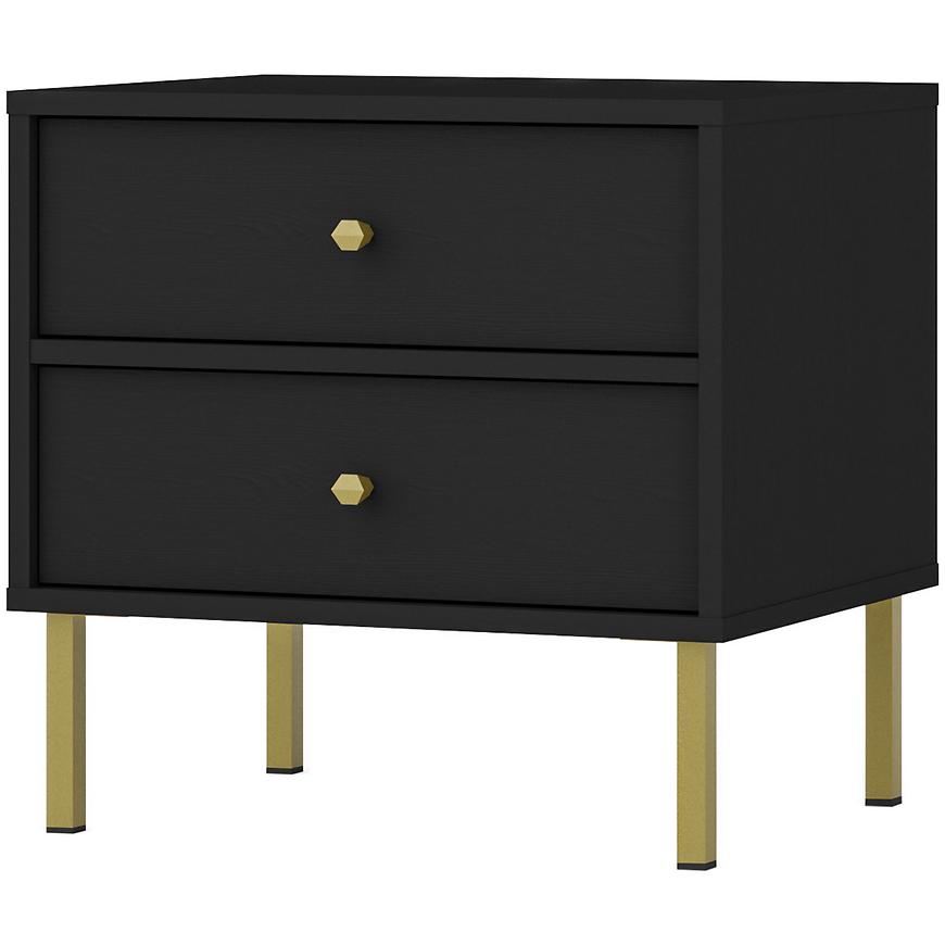 Noční Stolek Tokyo 2 2S černý grafit 801 Baumax