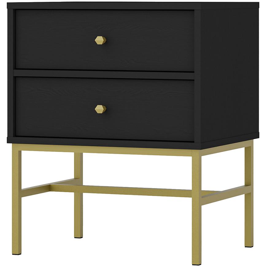 Noční Stolek Tokyo 3 2S černý grafit 801 Baumax