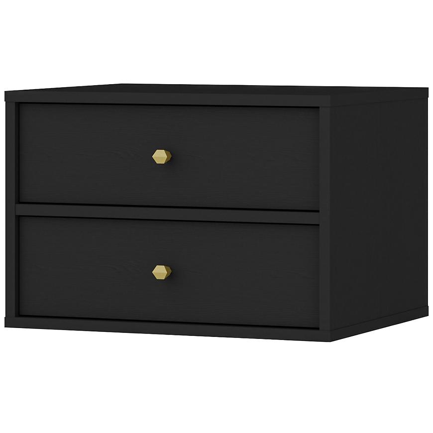 Noční Stolek Tokyo 4 2S černý grafit 801 Baumax