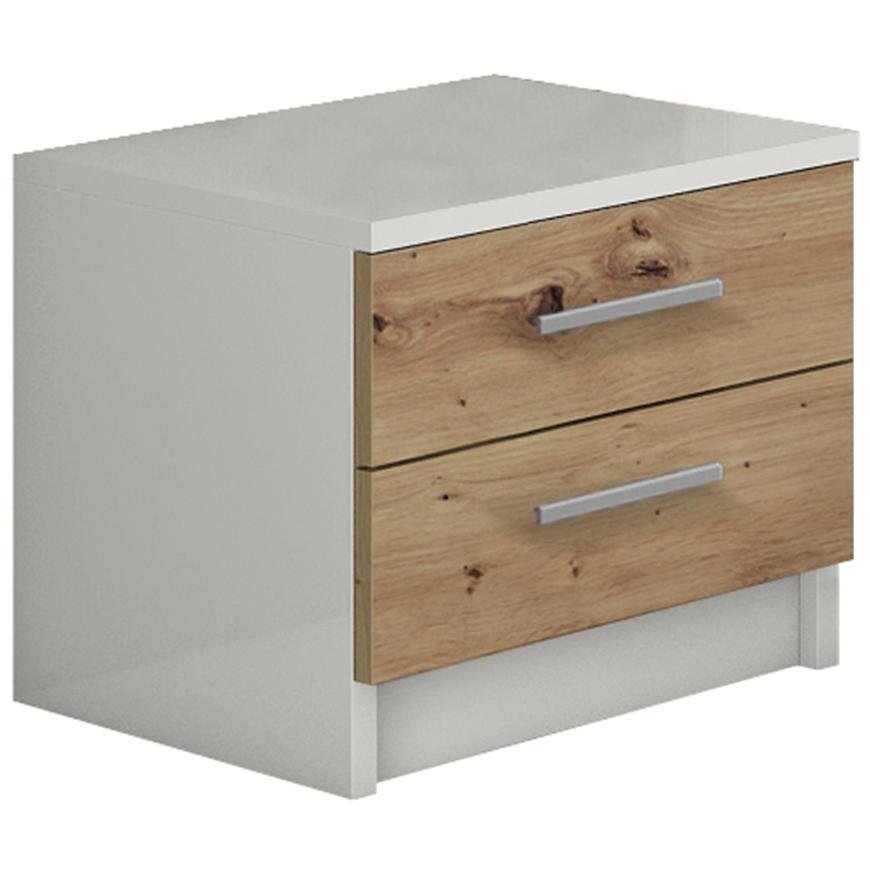 Noční Stolek bílá/artisan Baumax