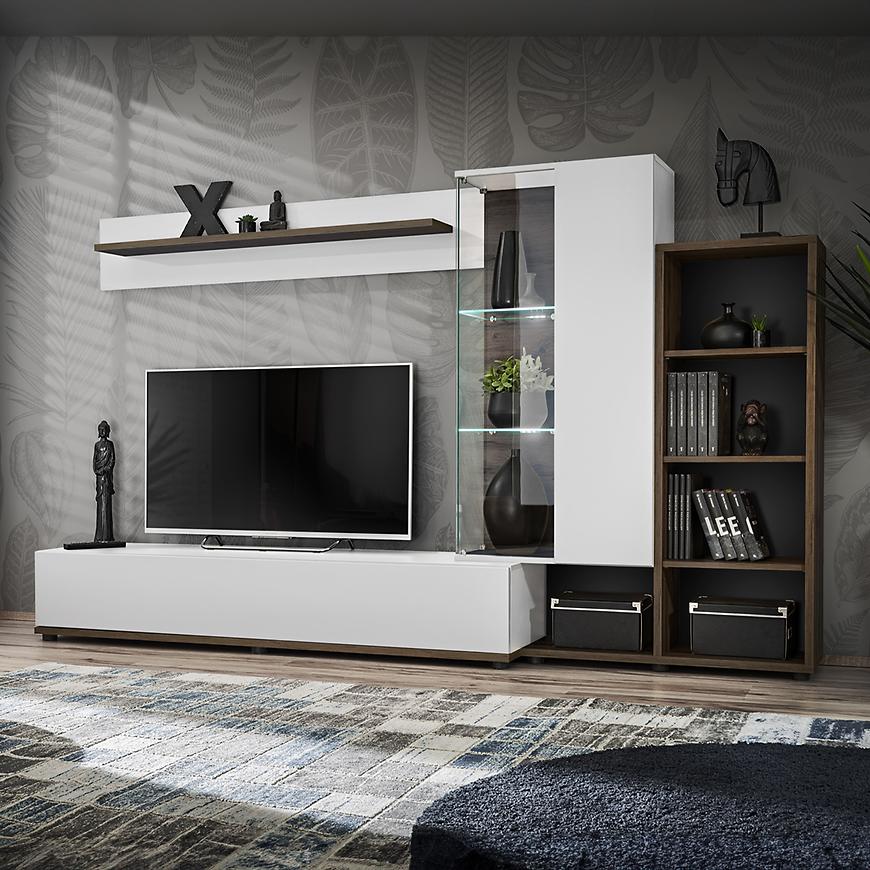 Obývací Stěna SILK II PEW SK2 perla elm/biały Baumax