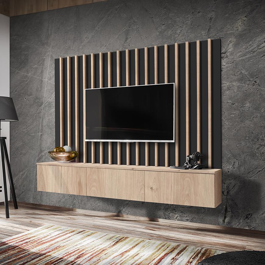 Obývací Stěna VERTI HJZ VT 2 hickory jackson/černá Baumax