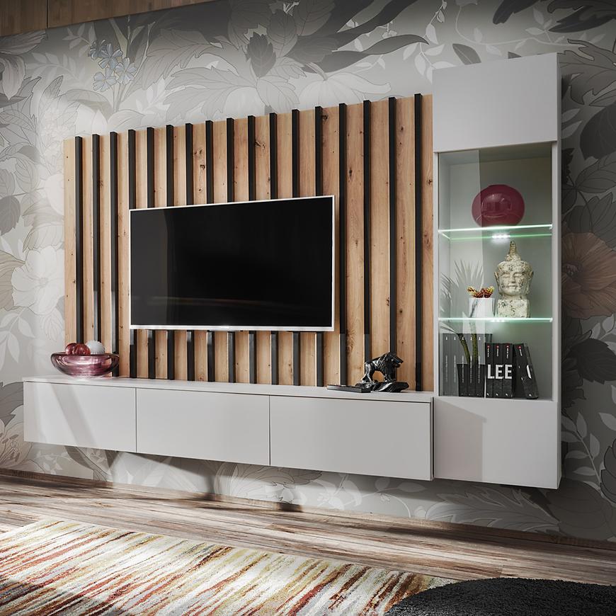 Obývací Stěna VERTI PGAS VT perla gray/artisan Baumax