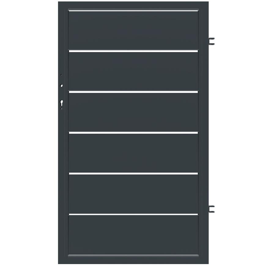 PLOTOVÁ BRANKA NOVARA PRAVÁ 90x150 ZN RAL7024 MAT JARMEX