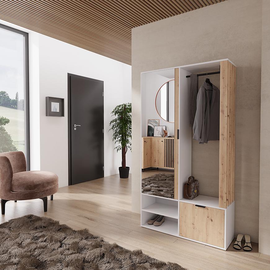 Předsíňová Stěna Milo artisan/bílá Baumax