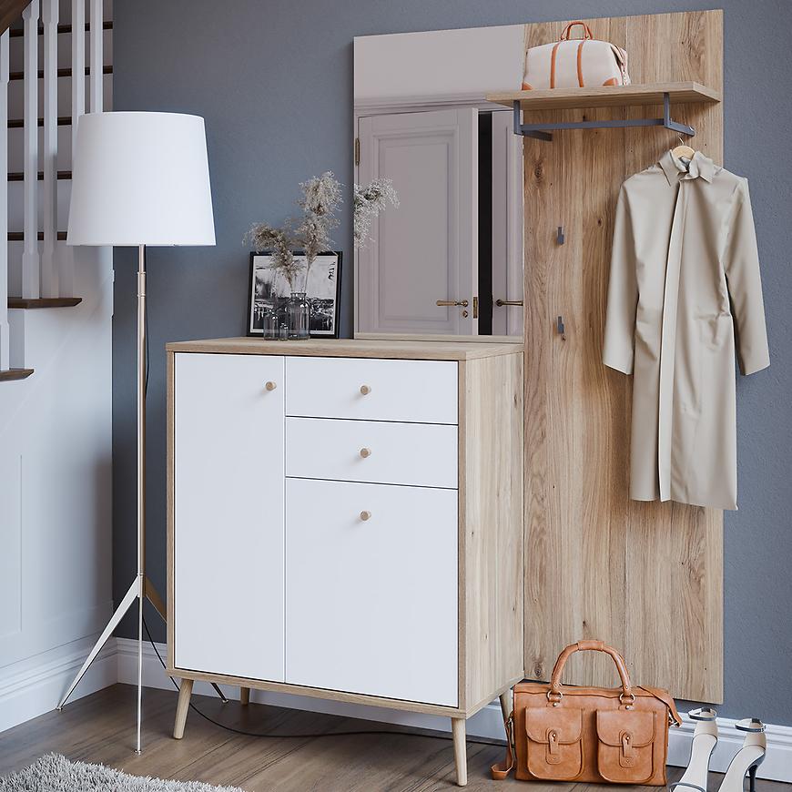 Předsíňová stěna Whenua dub Mauvella/bílá Baumax