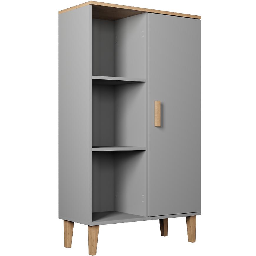 Regál Denver Šedá Chinchilla/Hikora Baumax