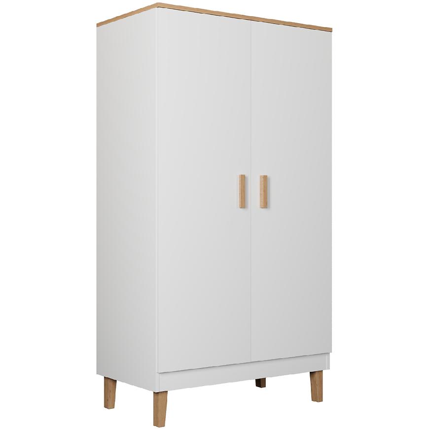 Skříň 100 Denver Bílá/Hikora Baumax