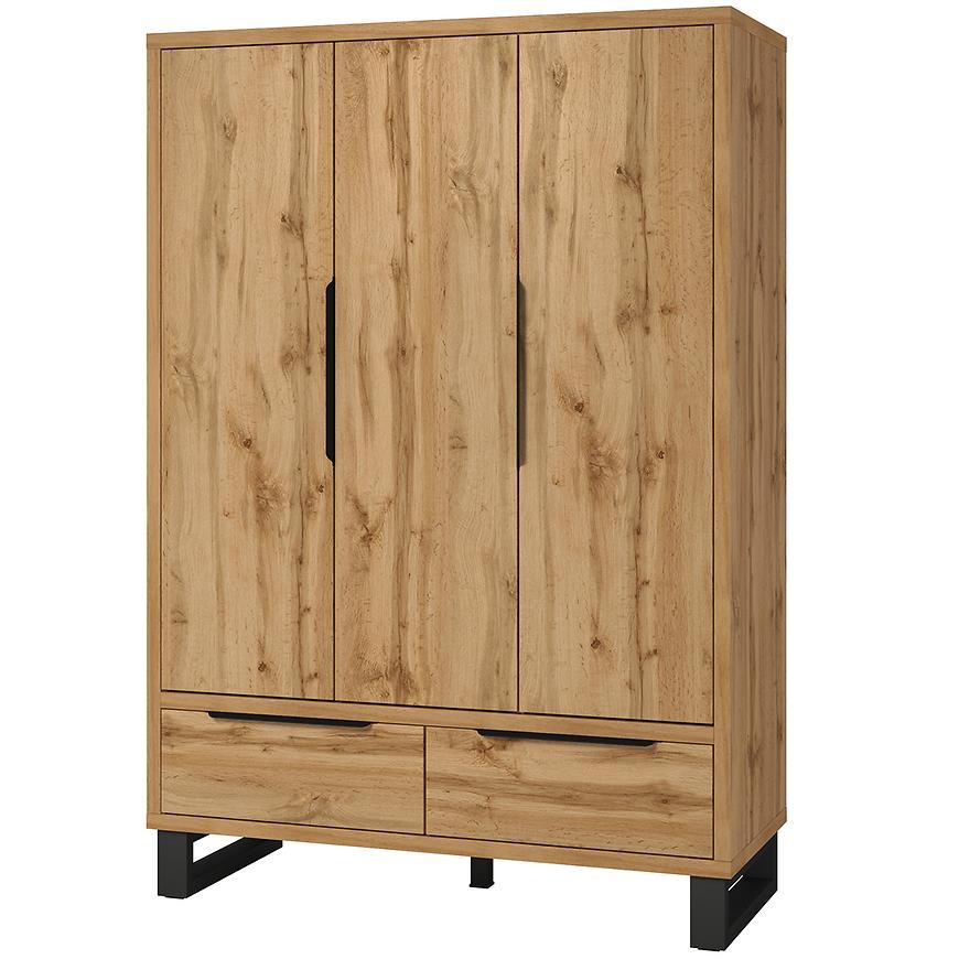 Skříň Halle S 19 3S2S dub wotan Baumax