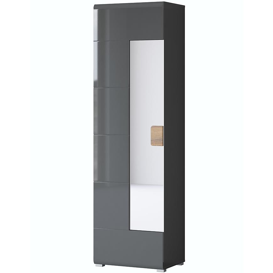 Skříň Toledo 1D antracit lesk/dub grandson Baumax