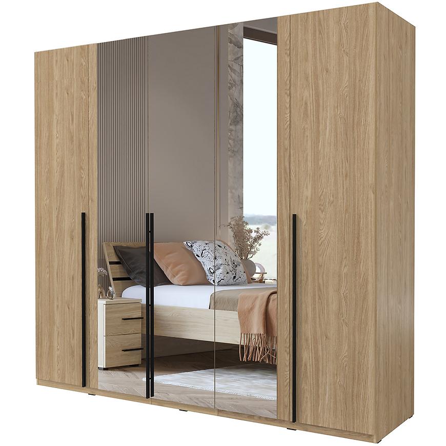 Skříň Violla 21 5D dub olejovaný Baumax