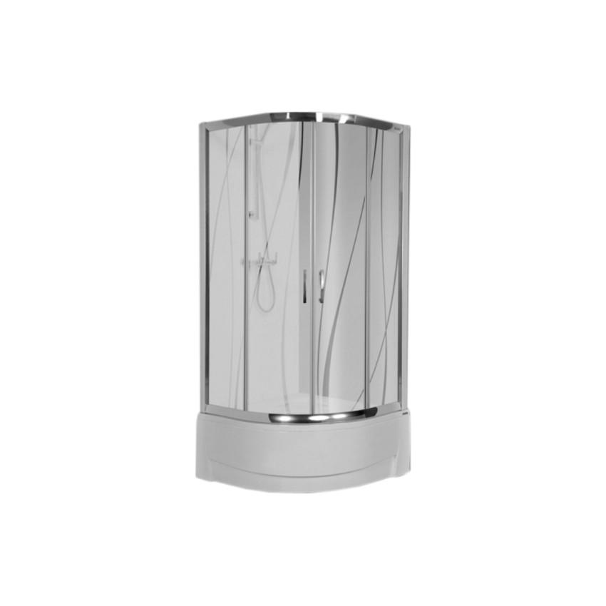 Sprchový kout kp4/tx5 80/190 w15 chrom+včkv 80/15 2 díl Sanplast