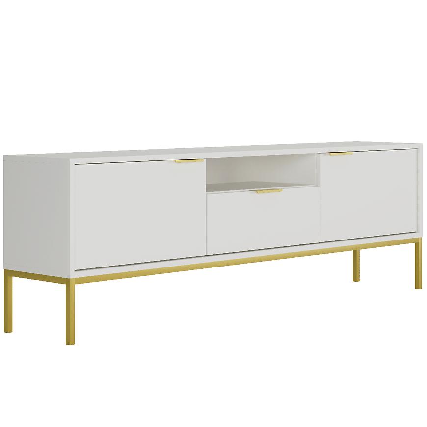 TV Stolek 175 Austin Bílá/Zlatá Baumax