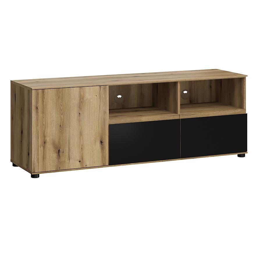 TV Stolek Camino 1D2S CMNF 01 dub evoke+sametová černá Baumax