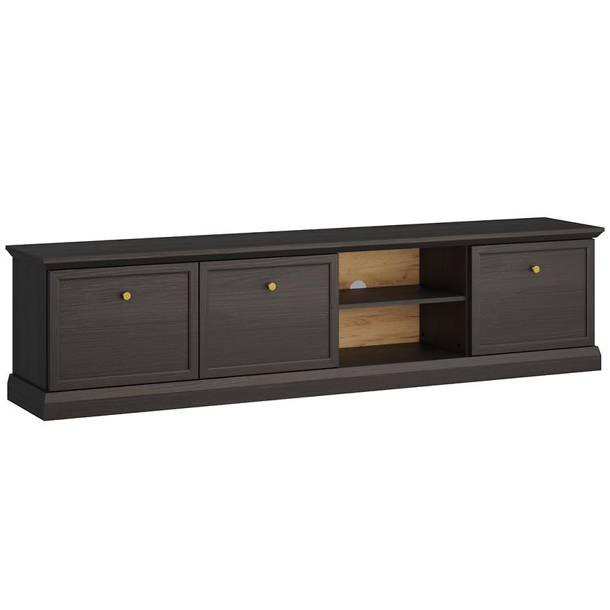 TV Stolek Lucca 3D černý grafit Baumax