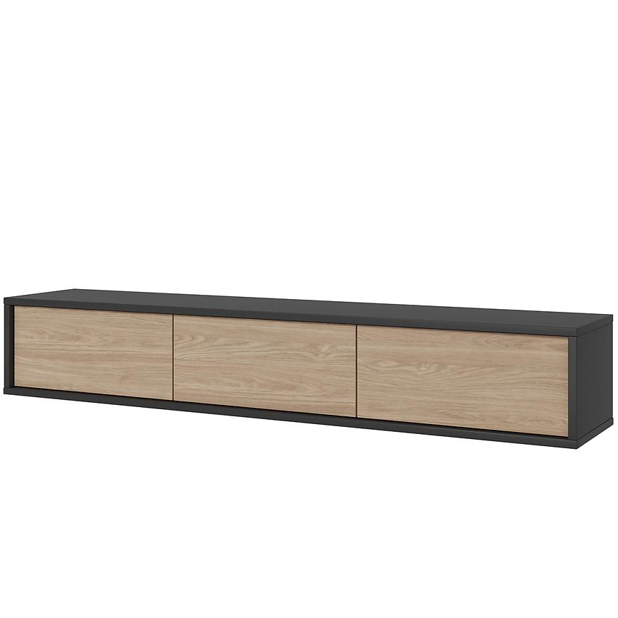 Tv stolek Frida 38 3K antracit/dub olejovaný Baumax