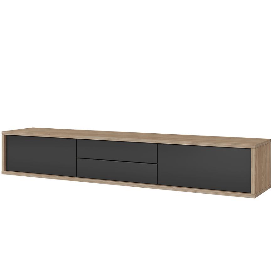 Tv stolek Frida 39 2K2S dub olejovaný/antracit Baumax