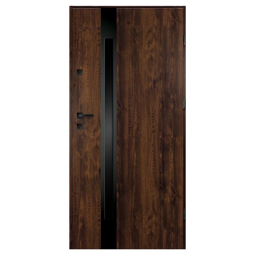 Vchodové dveře Tethys 80P ořech Baumax