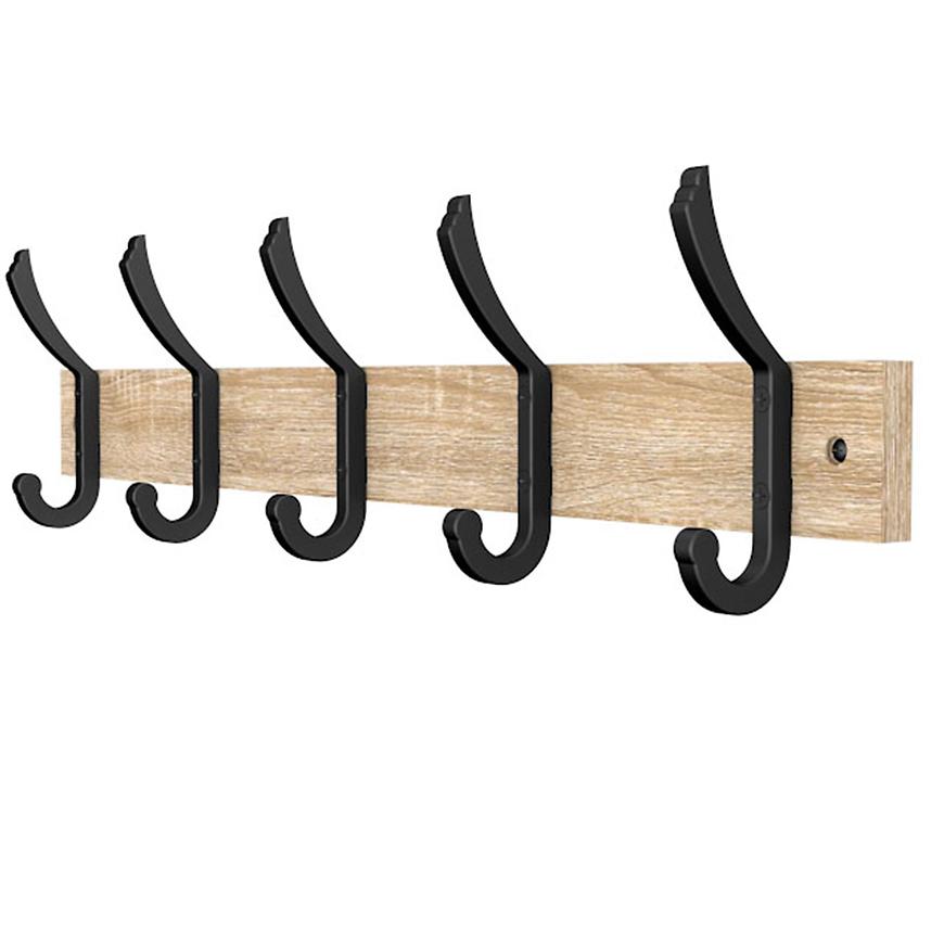 Věšák na stěnu 9332 přírodní/černá Baumax