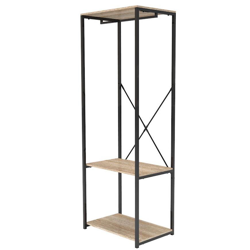 Věšák s policemi 9327 přírodní/černá Baumax