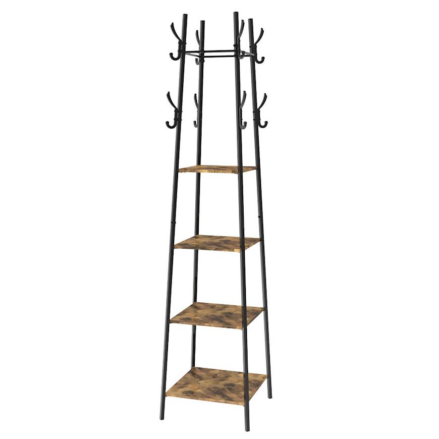 Věšák s policemi 9331 přírodní/černá Baumax