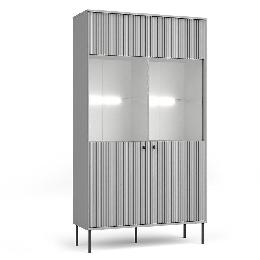 Vitrína Iris 2D 01B šedá Baumax