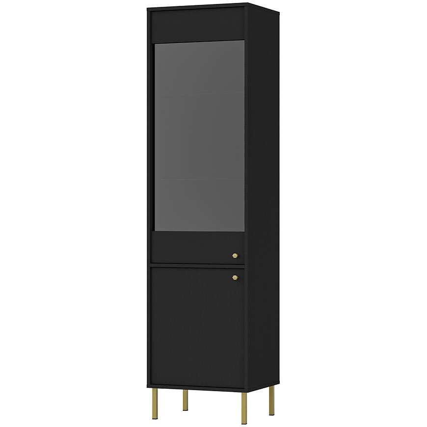 Vitrína Tokyo 2 2D černý grafit 101 Merkury Market