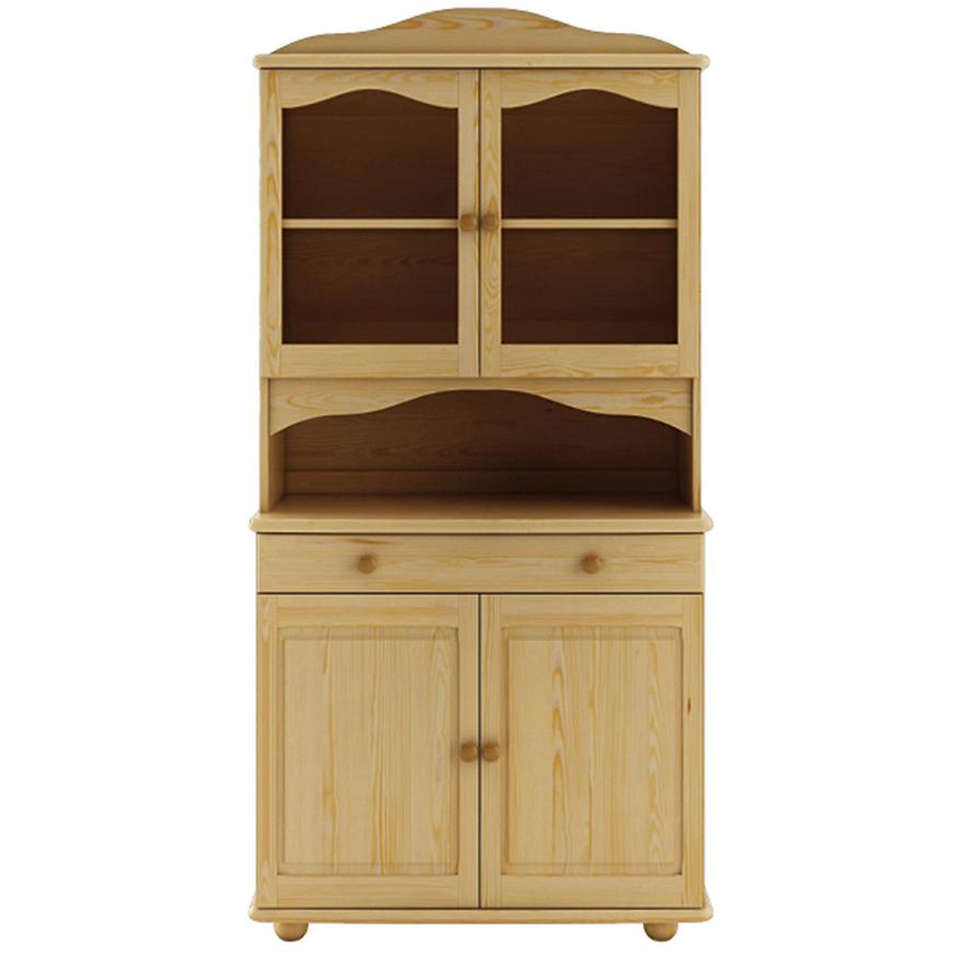 Vitrína z Borovice KW102 surové Baumax