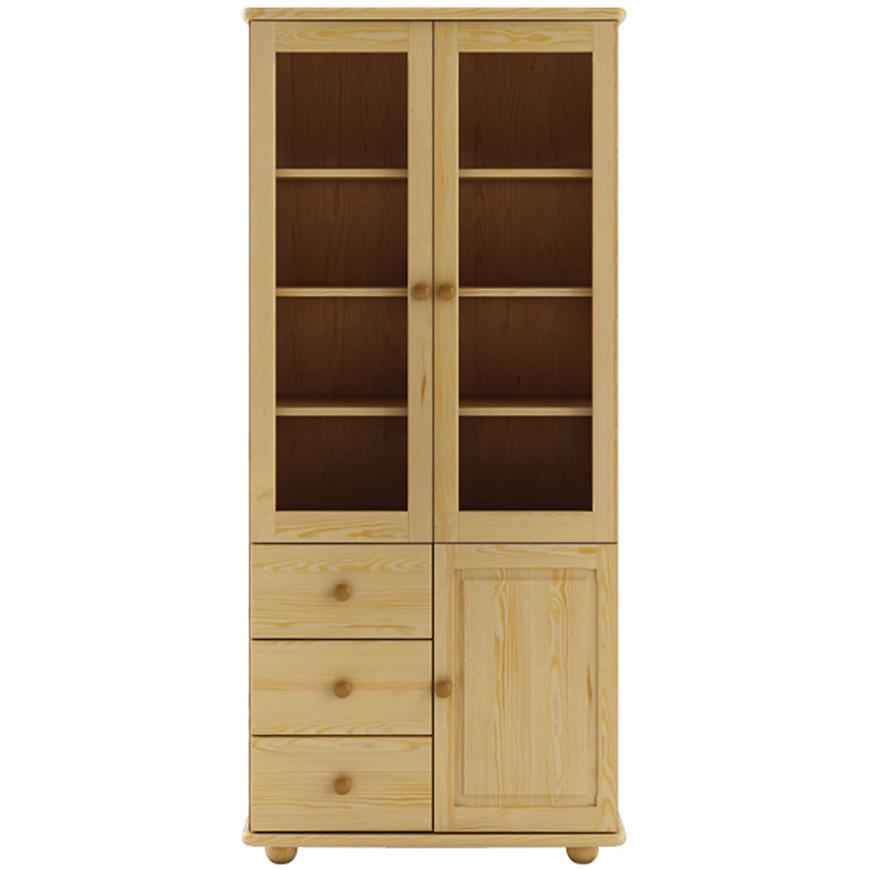 Vitrína z Borovice KW116 surové Baumax