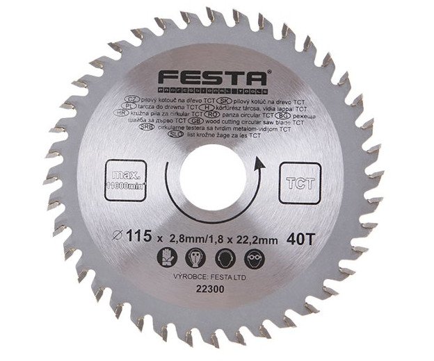 Kotouč pilový s SK plátky Festa - 160x2.8x20mm 60z