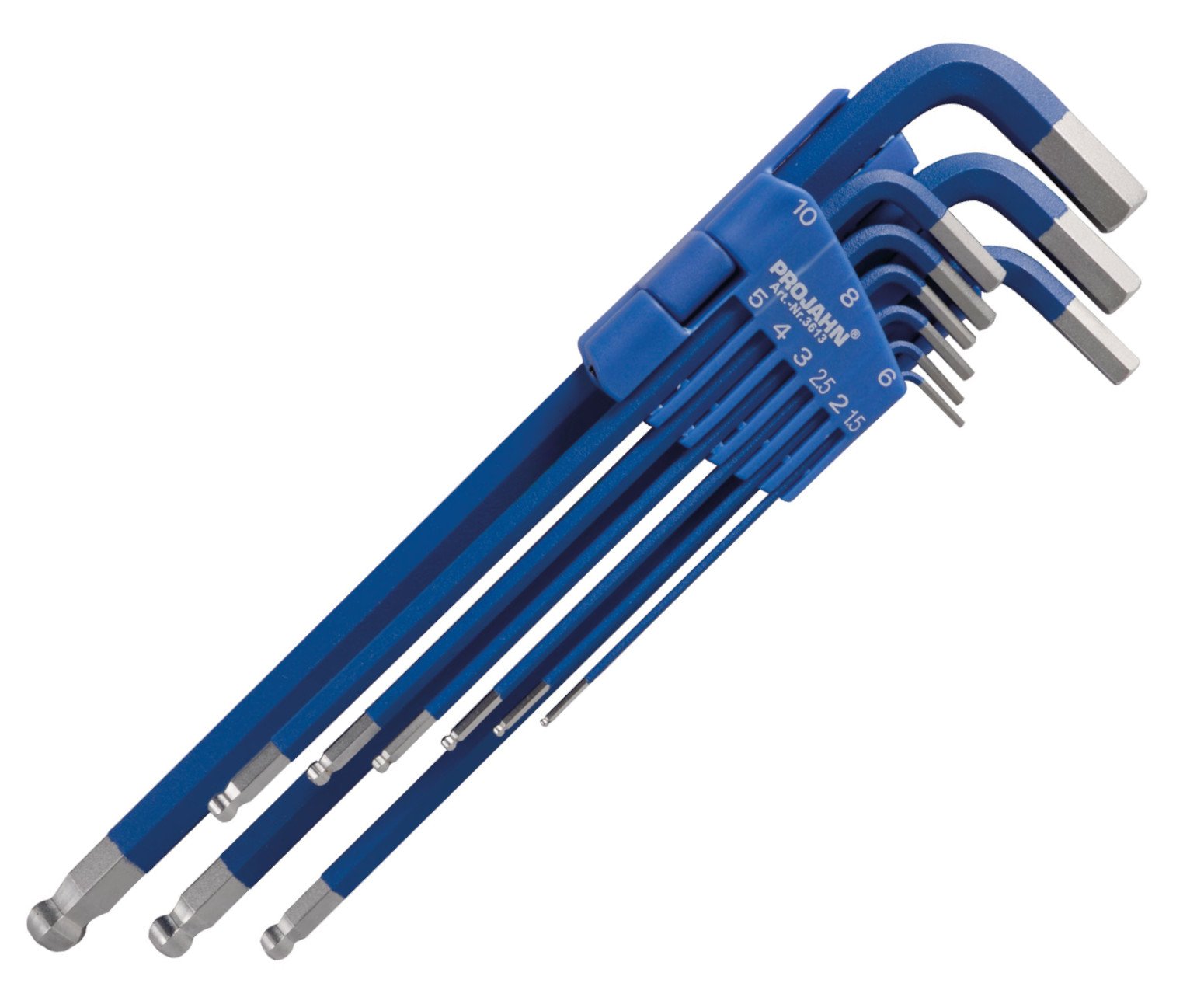 Sada imbus klíčů s kuličkou a magnetem 9ks 1.5-10mm Projahn