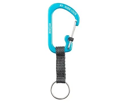 Klíčenka SlideLock Key Ring Aluminum - modrá