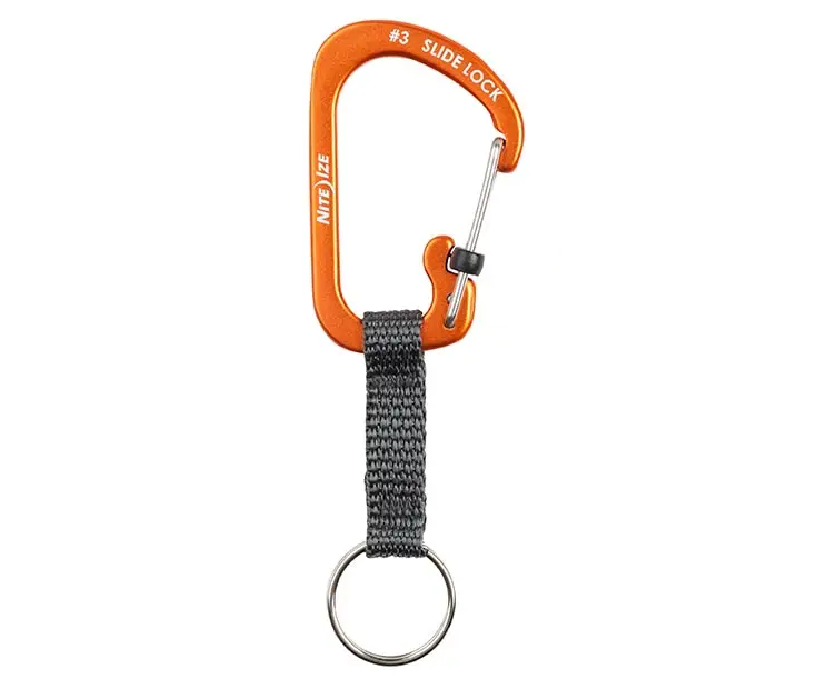 Klíčenka SlideLock Key Ring Aluminum - oranžová