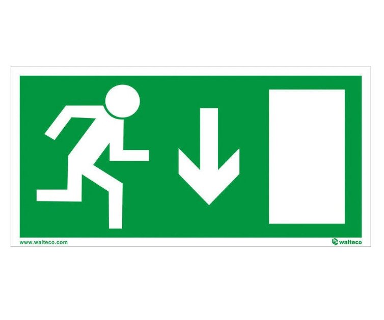 Tabulka fotoluminiscenční Únikový východ