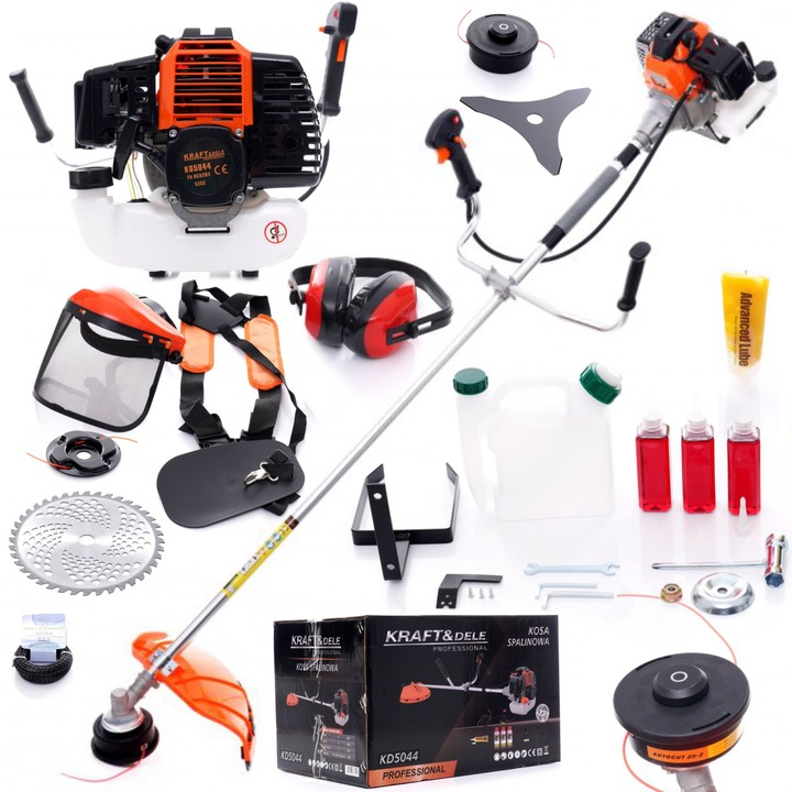 Benzínový křovinořez s příslušenstvím KD5044 KRAFT&DELE