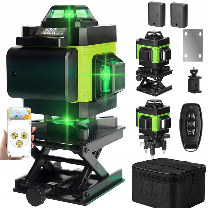 POWERMAT Křížový laser 3D 16řádkový RTPLK0036 RED TECHNIC